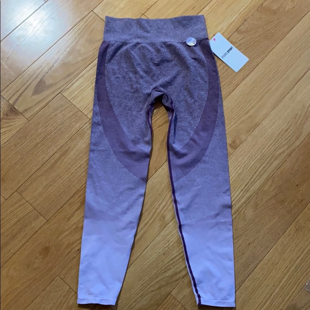 Pink sport seamless workout tights